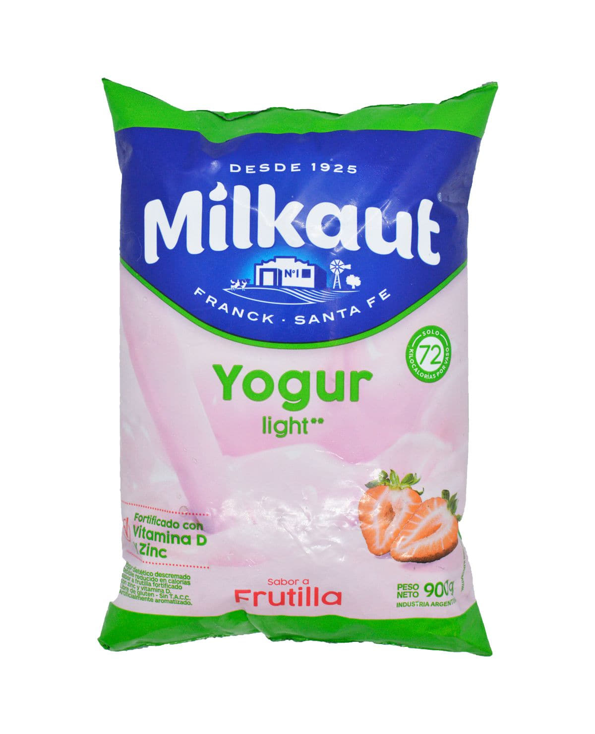 Yogur Milkaut Light Frutilla 900 Gr